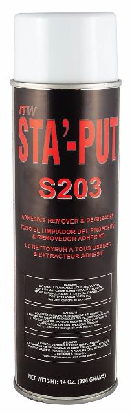 STA-PUT ADHESIVE REMOVER/DEGREASER, 14OZ